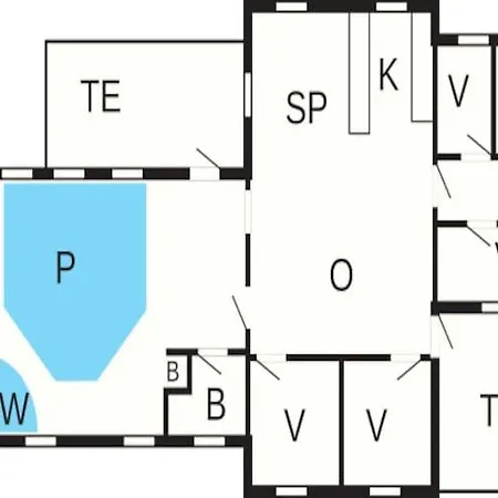 펜션 10 Person In Harboore-by Traum *